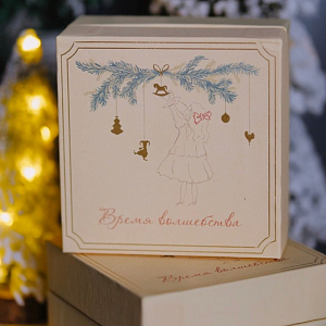 Набор елочных игрушек LUKNO "Рождество", 3 шт, золотой